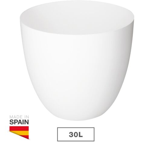 Maceta inyección cuenco ø38cm color blanco