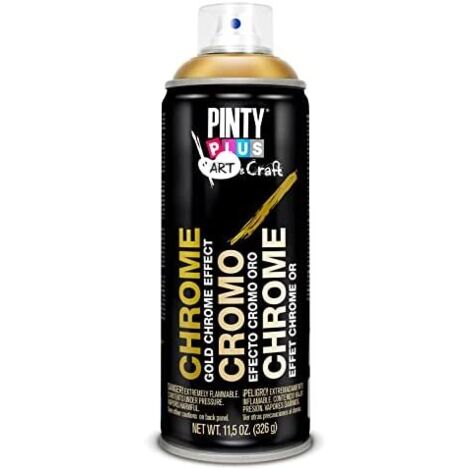 PINTURA EN SPRAY PINTYPLUS ART & CRAFT 52cc EFECTO CROMO ORO C151 (1/2)