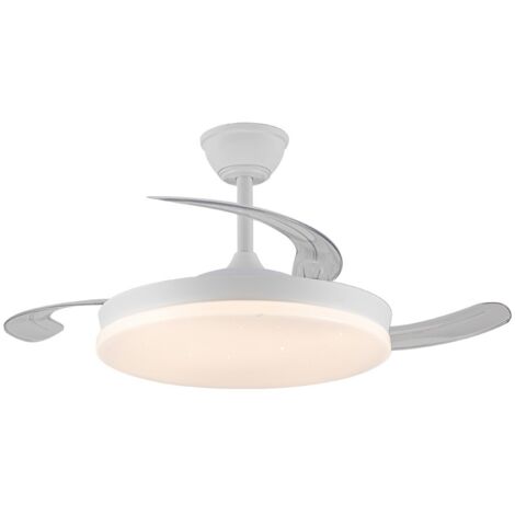 Ventilador de Techo con Luz CristalRecord Blanco 72 W (3000 K) (4000 K) (1/5)