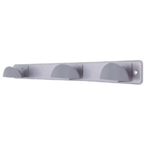 Percha acero inoxidable + triple pomo abs cromado 420x50mm GSC 003802798