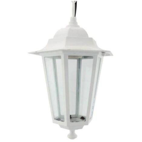 Farol de jardín Aluminio colgante E27 60W Blanco GSC 000700075