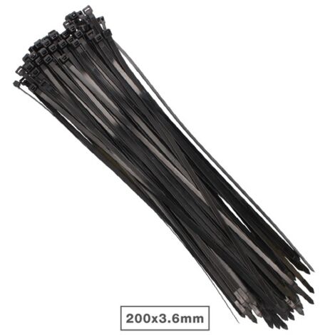 Brida negra (200mm largo x 3,5mm ancho) GSC 0900095