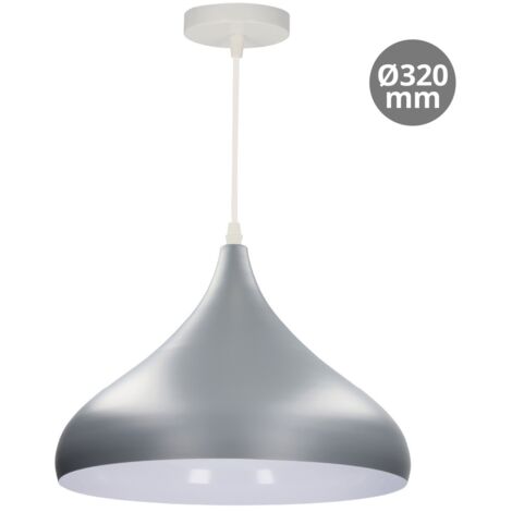 Lámpara de techo colgante Serie Nola E27 Ø320mm Gris