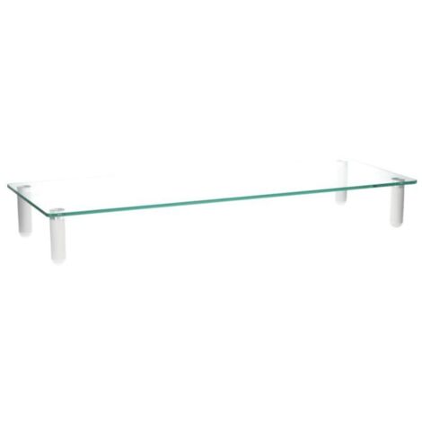 Soporte elevador de monitor GSC - Transparente/Blanco