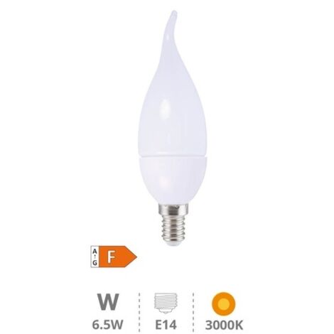 Bombilla de led vela decorativa E14 4W luz cálida 3000K 320 lm GSC 2001564