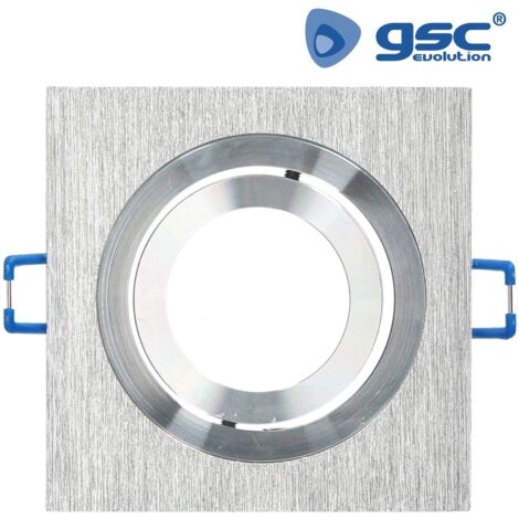 Aro empotrable cuadrado de aluminio orientable para bombilla LED GSC 0701953