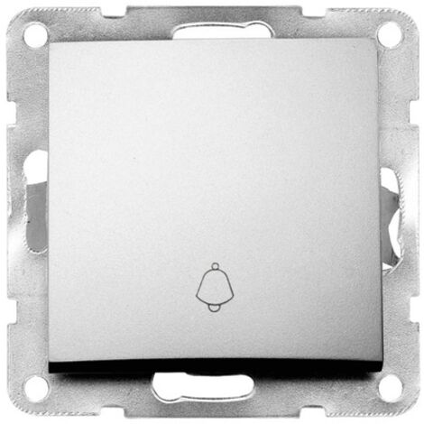 Pulsador campana empotrable Iota Plata GSC 103500007