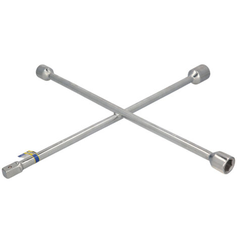Llave de cruz para vehículo con medidas 27mm / 32mm / 32mm ¾" fabricada en acero al cromo vanadio (1/3)