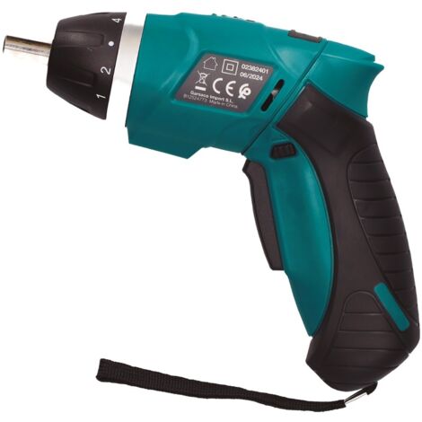 Mini atornillador inalámbrico de batería recargable de 180RPM (60W 3,6V) 182x138x50mm color verde y negro