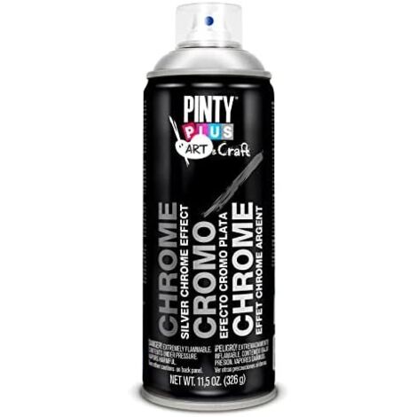 Pintura en spray pintyplus art & craft 520cc efecto cromo plata c150 (1/2)