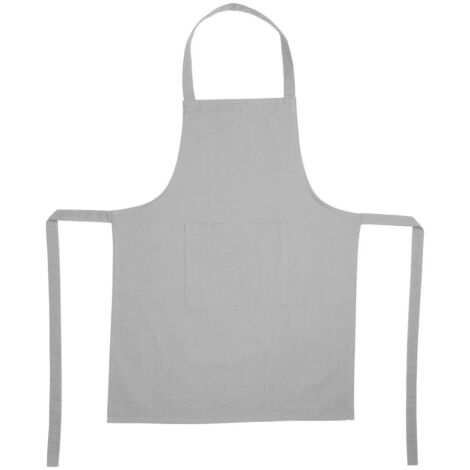 Delantal - algodón - gris claro - 60x80 cm - Atmosphera créateur d'intérieur