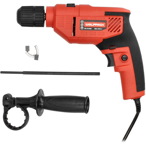 Taladro Percutor 710 Watt 13 mm. Con Variador de Velocidad. Incluye Empuñadura y Guia Metalica. (1/5)