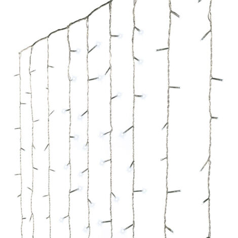 Cortina de leds para exterior blanco frio 2,25x1,5m-240 leds (1/2)