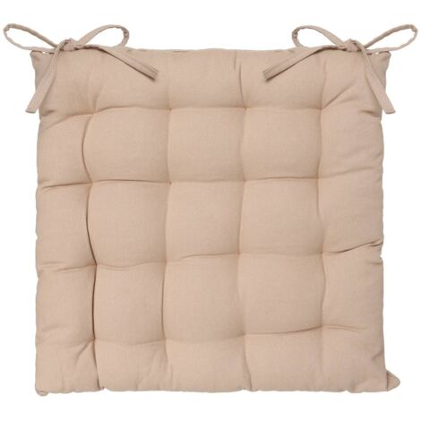 Cojin para silla estilo galleta color beige 38x38cm