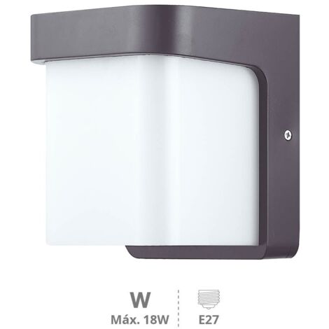 GSC 200200003  Aplique pared Sabik E27 IP54 Gris antracita