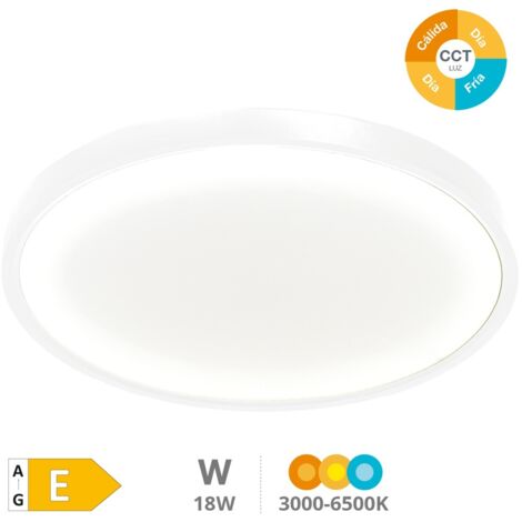 Plafón de techo LED "Belair" (18W 3CCT 1980lm) IP44/IK4 Ø230x25mm color blanco