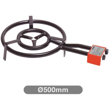 Quemador de gas doble Ø500mm para paelleras de Ø360mm a Ø700mm (1/5)