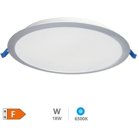 Downlight empotrable LED redondo Belur 18W 6500K Gris (1/5)