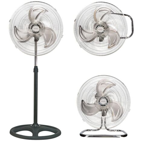 Ventilador metálico Sassela 3 en 1 (sobremesa, pared y pie) Ø50cm 70W (1/5)