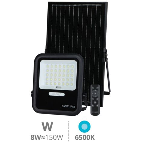 Proyector solar LED Miloha 8W 6500K IP65 Negro (1/5)