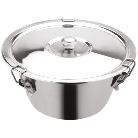 Flanera con tapa acero inox Ø20cm