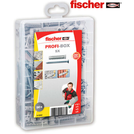 MALETIN 90 TACOS + TORNILLOS SX 5/6/8 + TORNILLOS 512642 FISCHER