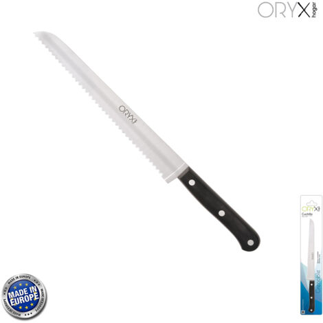 Cuchillo Grenoble Panero Hoja Acero Inoxidable 20 cm. Negro