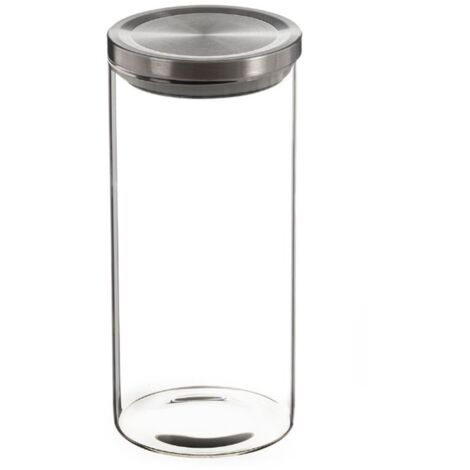TARRO DE CRISTAL CON TAPA DE METAL 1380ml KOZINA (1/2)