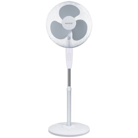 Ventilador de pie Riesi Ø43cm 45W Blanco (1/5)