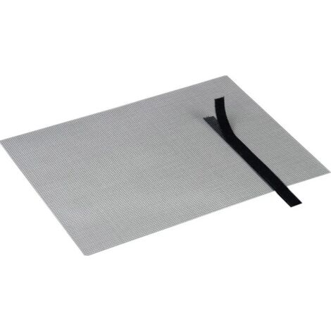 Cinta adhesiva para malla mosquitera en fibra de vidrio y aluminio, adaptable, color negro, 500 cm