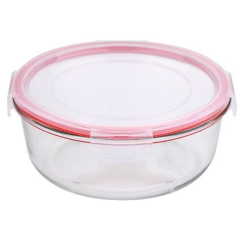Fiambrera hermética redonda borosilicato, toledo, 1200 ml, ø19 x 8 cm (1/4)