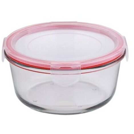 Fiambrera hermética redonda de borosilicato toledo, 500 ml (1/5)
