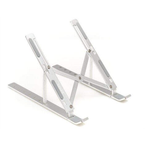 iggual Soporte portátil plegable aluminio plata 17 (1/4)