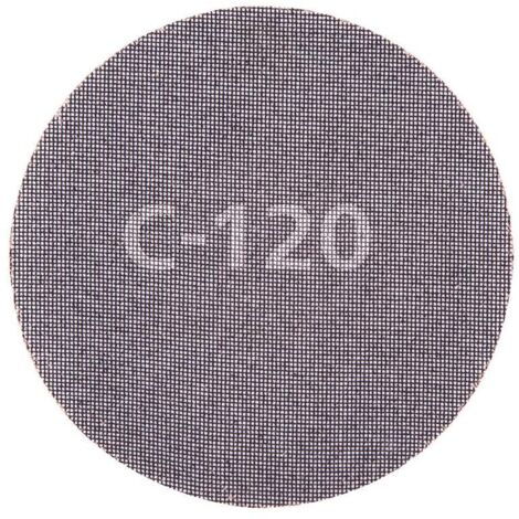 Discos de lijar autoadherentes de rejilla de carburo ø225 mm, grano 120, 5 uds (1/4)