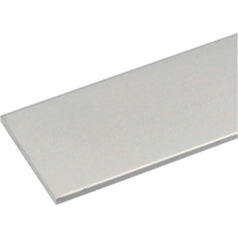 Perfil bricolaje pletina aluminio plata 1000 x 15 x 2 mm