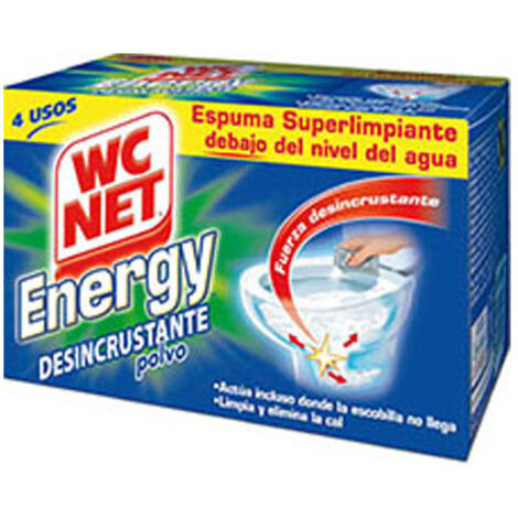 Espuma energy desincrustante en polvo para wc, 4 uds