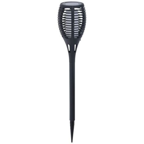 Estaca solar de jardín Progarden Negro Polipropileno Ø 10 x 58 cm Solar Efecto llama