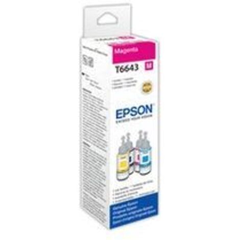 Cartucho de Tinta Original Epson 664 Ecotank Magenta ink bottle (70ml) Gris Magenta (1/5)