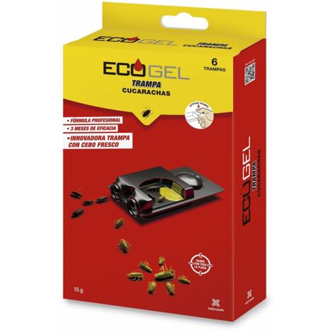Ecogel cucarachas kit 6 trampas 15g