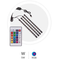 Kit 2M Tira de LED USB 230mm inteligente vía bluetooth RGB