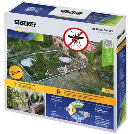 Stocker Geyser basic kit 25mt hose 10 nozzles 10 tees 3 plugs 5 stoppers - Con kit paratia + griglia (1/3)