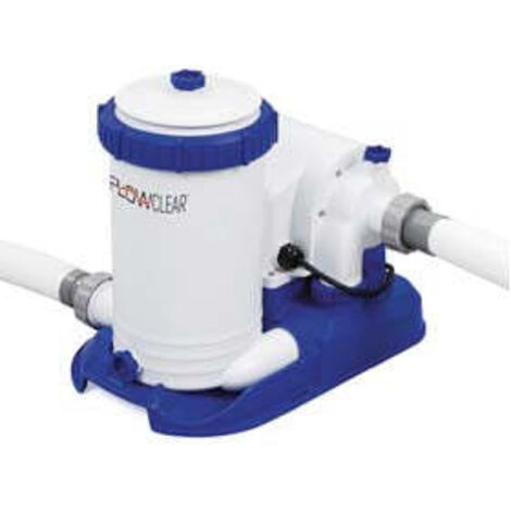 Bestway – Pompe externe pour piscine – Débit 9 463 l/h – Capacité jusqu'à 62 000 l – Puissance 350W – Double isolation et soupape de ventilation