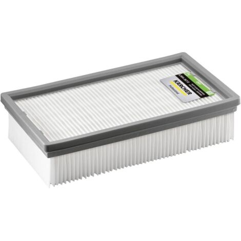 Filtre à plis plats Dry pour aspirateur Kärcher NT-Tact et AP – Taux de dépoussiérage 99,9% – Fibre de cellulose – Étiquette verte