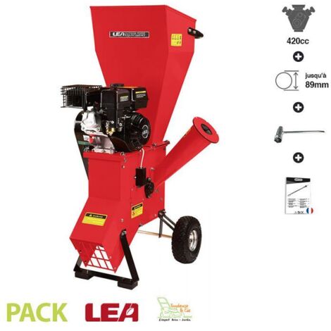 Lea DU56420-89 Broyeur à moteur à essence Loncin 89mm branches