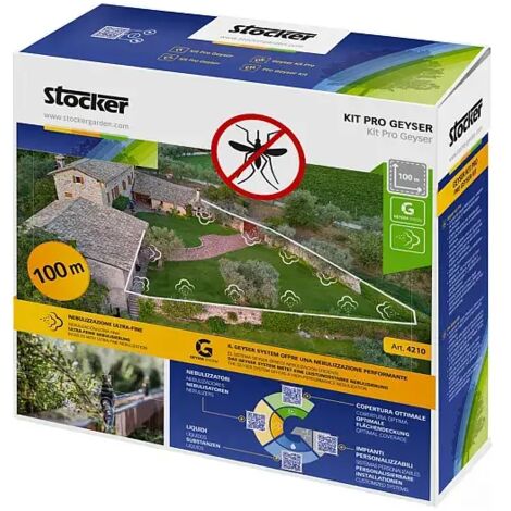 Kit Pro Geyser tuyau 100m – 40 buses ultrafines – 40 raccords T – 5 raccords droits et L – 5 embouts – 20 colliers de serrage – Stocker (1/2)