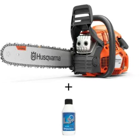 Husqvarna – Tronçonneuse thermique 50,2 cc – Moteur X-Torq® – Guide 45 cm pour abattage léger et ébranchage intensif – Démarrage Smart Start®