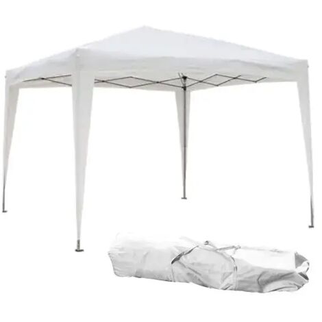 Gazebo pliant extérieur blanc camel 3x3 structure en acier - .325 - 1,3 - 72 (1/3)