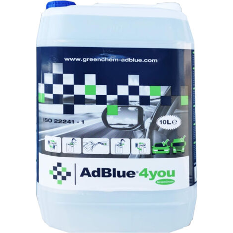 AdBlue GreenChem additif pour voitures diesel avec ur&eacutee technique r&eacuteservoir de 10 litres - 1 Kg