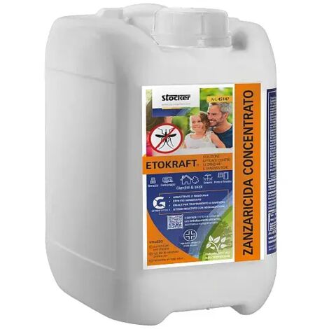 Répulsif anti-moustique concentré 5L – Efficace jusqu'à 24h – Pour espaces extérieurs – Compatible nébuliseurs Geyser System – Stocker
