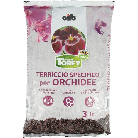 Terreau spécifique pour orchidées Torfy Bio 3lt Cifo culture biologique (1/5)
